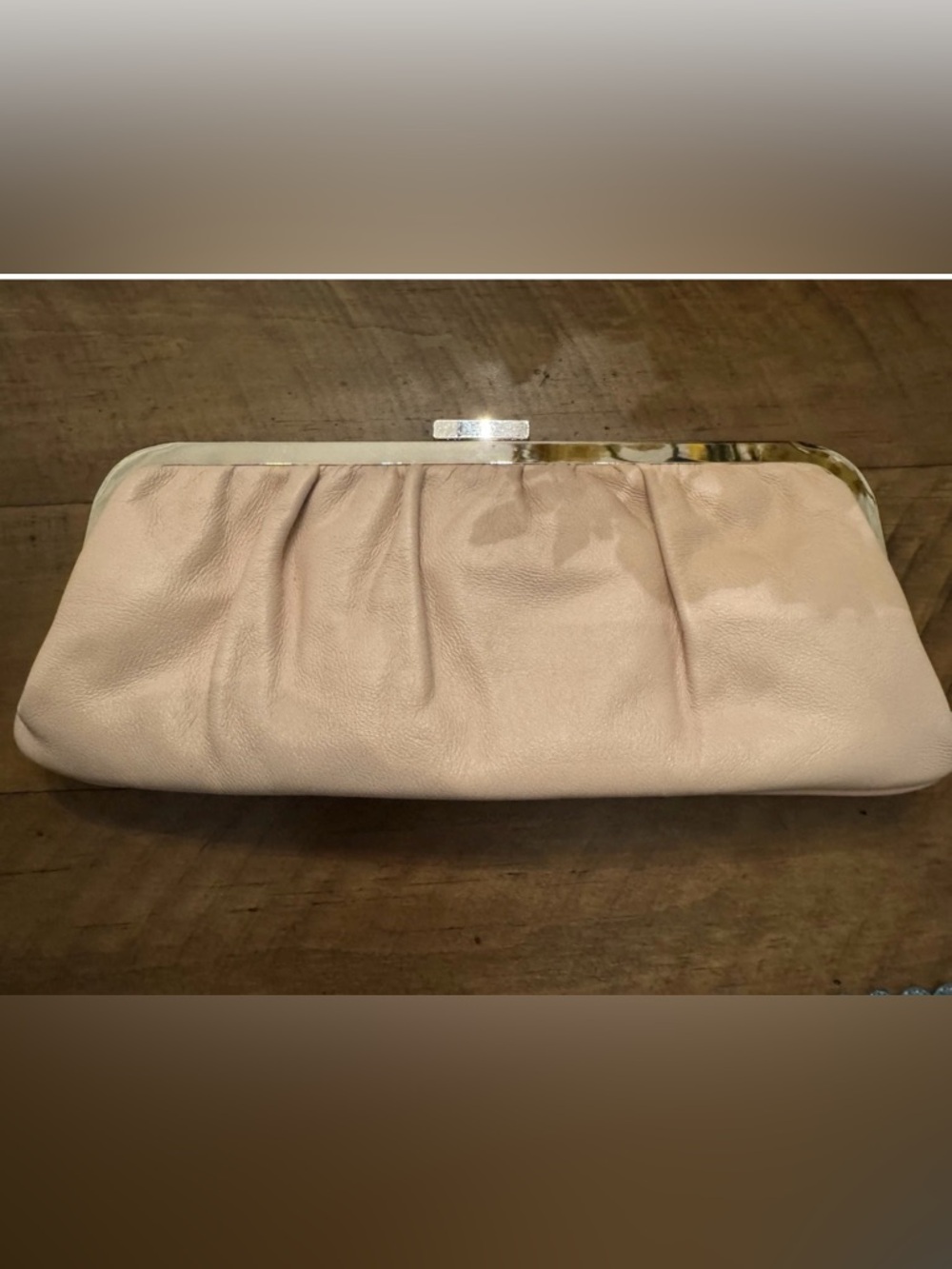 Express Classic Clutch - Cream Pink. New with tags inside.